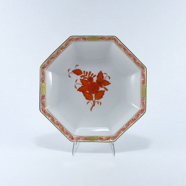 ヘレンド　アポニーオレンジ　小皿(オクタゴナル)13.5cm　AOG-4304-1-00の写真
