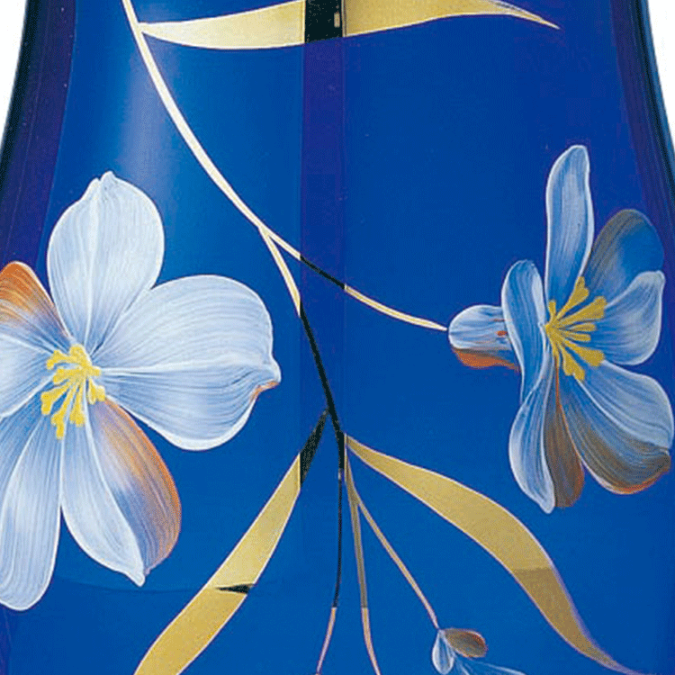 ボヘミア　カリガラス　花瓶20cm　CXV-501のサムネイル