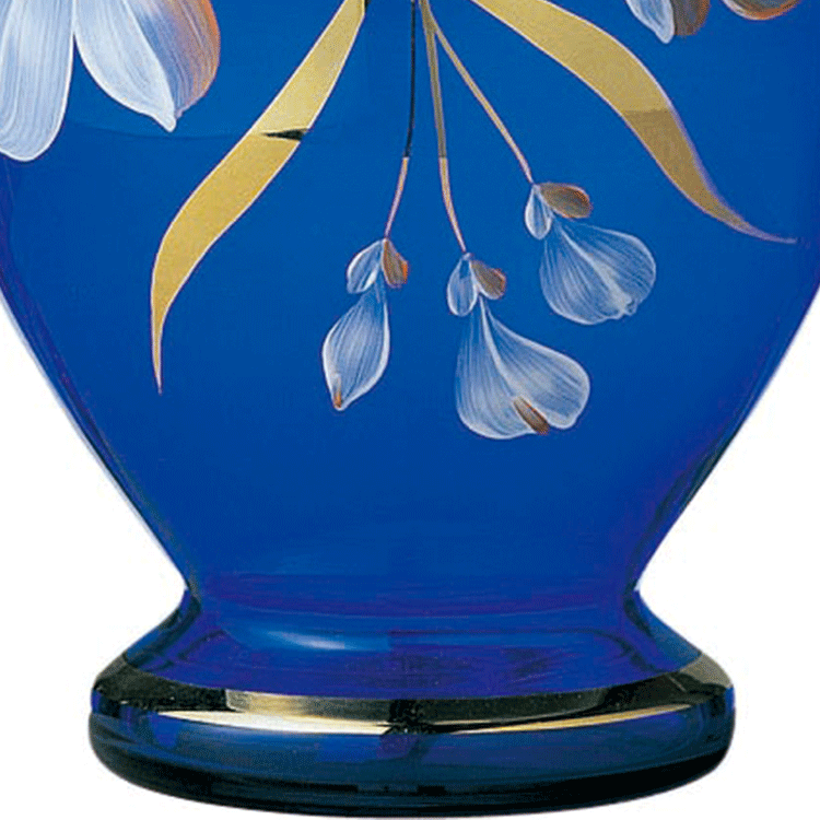 ボヘミア　カリガラス　花瓶20cm　CXV-501のサムネイル