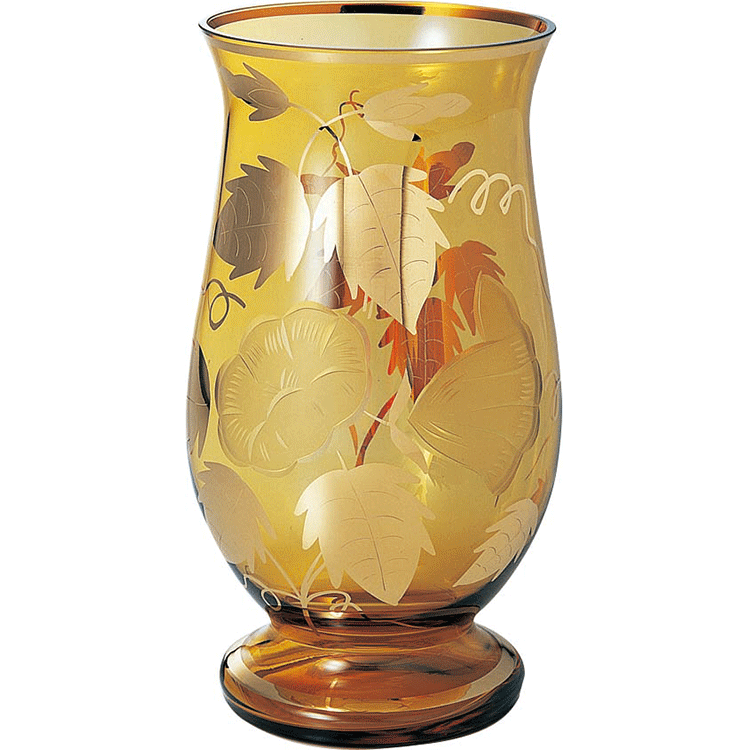 ボヘミア　カリガラス　花瓶26cm　26745/8304/10