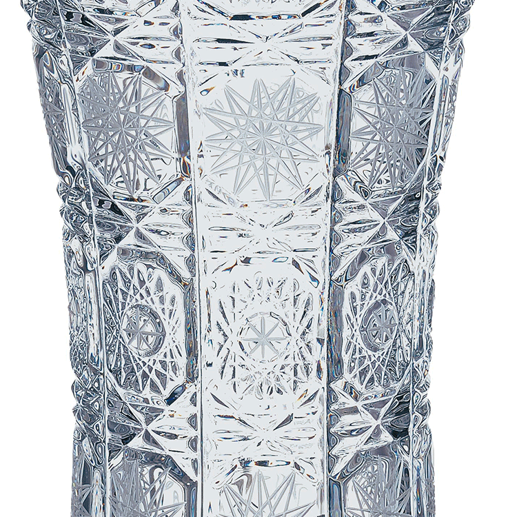 ボヘミア　クリスタル　花瓶22cm　SVV-600のサムネイル