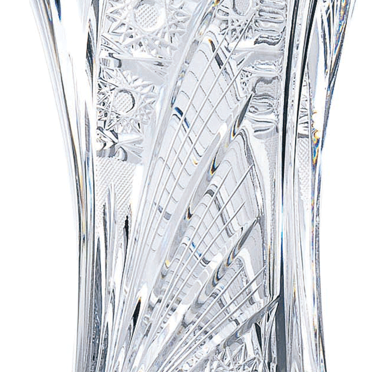 ボヘミア　クリスタル　花瓶25cm　SVV-513のサムネイル