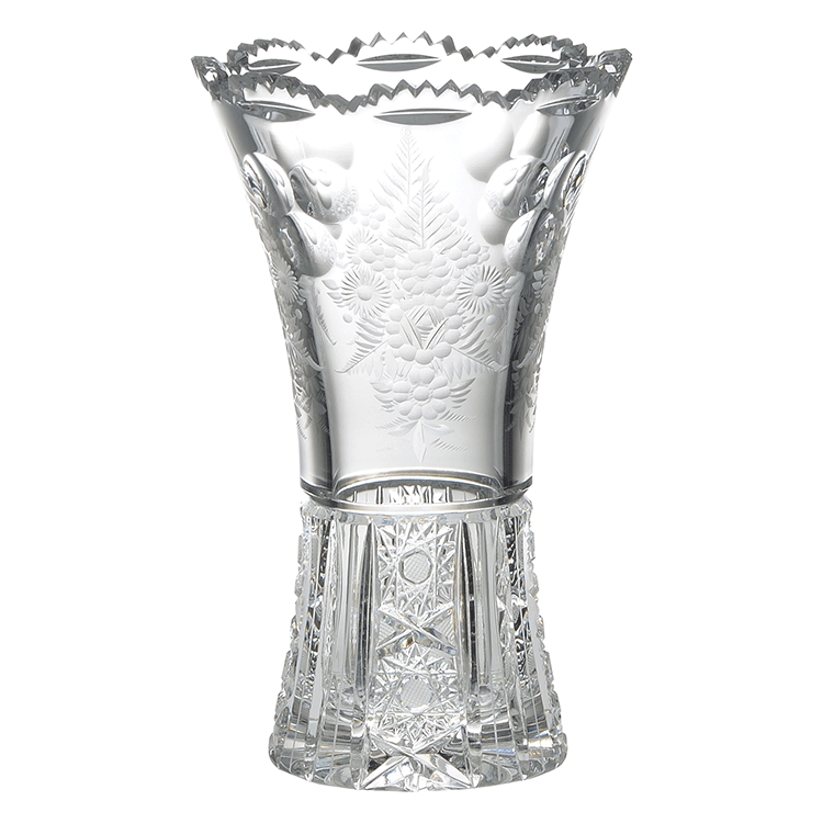 ボヘミア　ボヘミアンガーデン　花瓶20.5cm　EGL-501