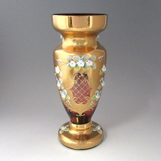 ボヘミア　ハイエナメル　花瓶  EGH-21R