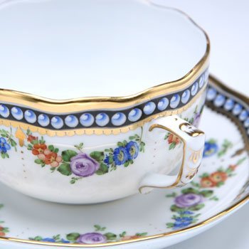 ヘレンド　真珠の首飾り　ティーカップ&ソーサー GPN-20724-0-00 のサムネイル