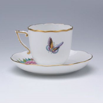 ヘレンド　RP(薔薇と蝶)　コーヒーカップ&ソーサー　RP-20706-0-00 のサムネイル