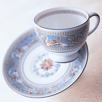 ウェッジウッド　フロレンティーンターコイズ　ティーカップ&ソーサー（珈琲紅茶兼用）のサムネイル