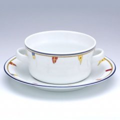 リチャードジノリ　クリッパー　スープカップ&ソーサーの写真