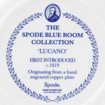 スポード　ブルールーム　コレクションプレート　ルカーノ　BLRLU0100　のサムネイル