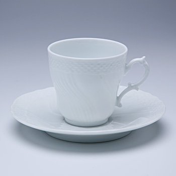 ジノリ1735／リチャードジノリ　ベッキオホワイト　コーヒーカップ&ソーサー(L)　02-2770/2830