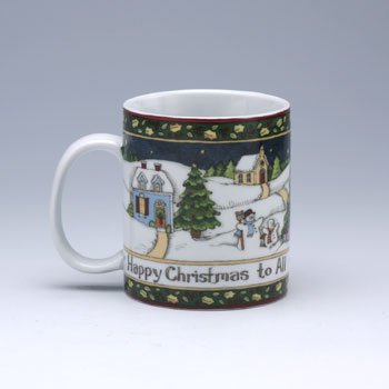 ポートメリオン　クリスマスストーリー　マグカップ(スノーマンとクリスマスツリー)のサムネイル