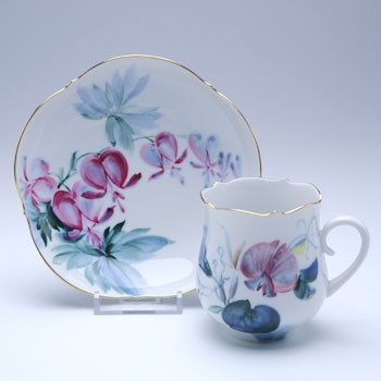 マイセン　現代花(青い花模様)　コーヒーカップ&ソーサー 611010-23582 のサムネイル