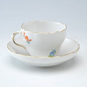 マイセン　二つ花　コーヒーカップ&ソーサー　040110-00582 のサムネイル