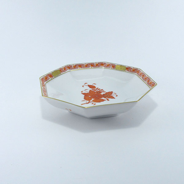 ヘレンド　アポニーオレンジ　小皿(オクタゴナル)13.5cm　AOG-4304-1-00のサムネイル