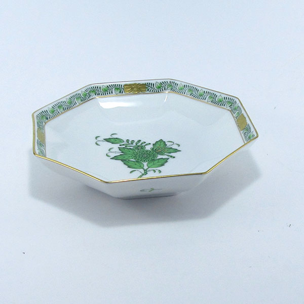ヘレンド　アポニーグリーン　小皿(オクタゴナル)13.5cm　AV-4304-1-00のサムネイル
