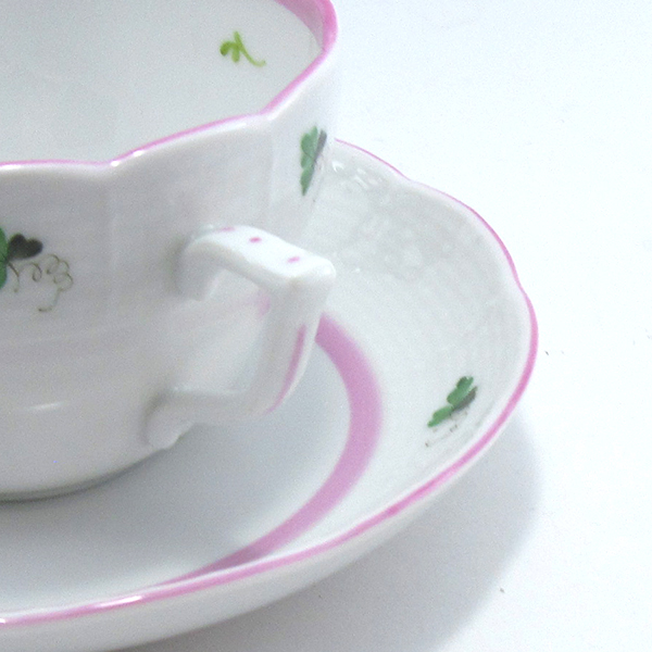 ヘレンド　ウィーンの薔薇ピンク　珈琲紅茶兼用カップ&ソーサー VRH-X4-0730-0-00のサムネイル