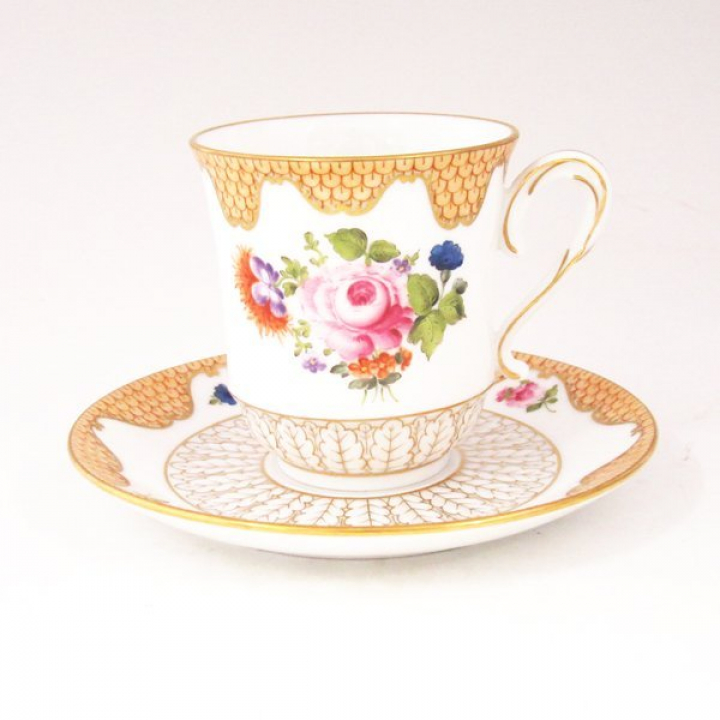 【倉庫取り寄せ商品】ヘレンド POLLY コーヒーカップ＆ソーサー POLLY -4941-0-00
