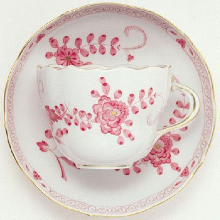 【倉庫取り寄せ商品】マイセン インディアンミドルレッド コーヒーカップ&ソーサー 340410-00582