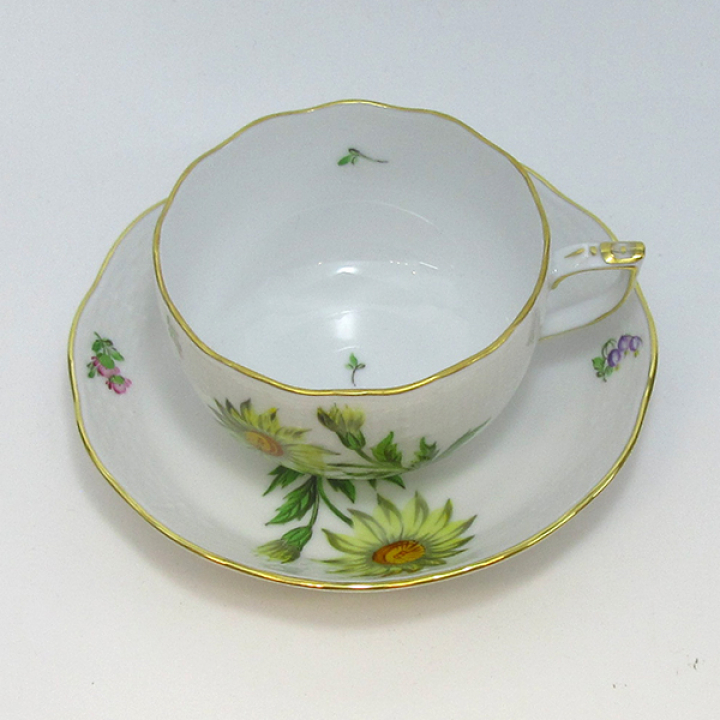 【倉庫取り寄せ商品】ヘレンド グスターブ ティーカップ&ソーサー No.10 GV-10-724-0-00