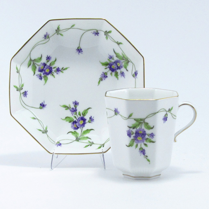 【倉庫取り寄せ商品】ヘレンド イモラ コーヒーカップ&ソーサー（オクタゴナル） IA-4306-0-00