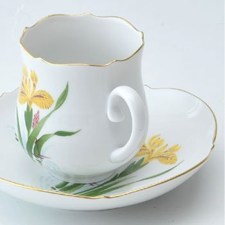 【倉庫取り寄せ商品】マイセン アイリス コーヒーカップ&ソーサー 612110-23582
