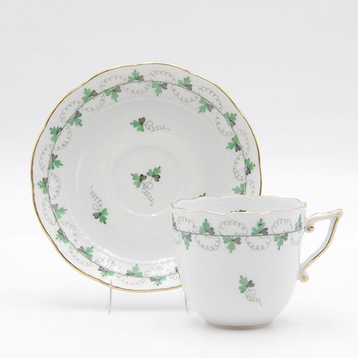【店舗取り寄せ商品】ヘレンド パセリ コーヒーカップ&ソーサー PE-0706-0-00