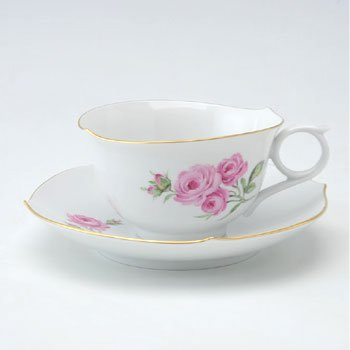 【倉庫取り寄せ商品】マイセン フラワー ティーカップ&ソーサー 039210-28633Roschen