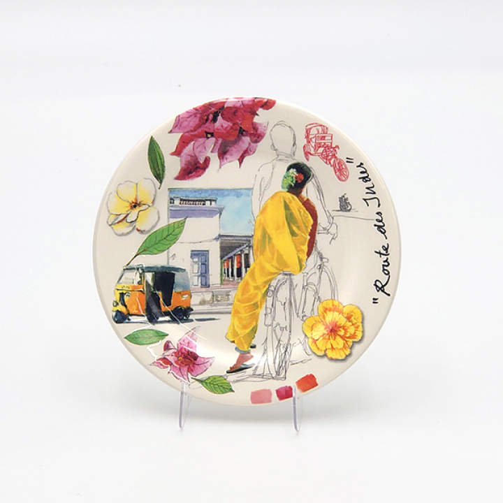 【倉庫取り寄せ商品】ジアン インドへの道 コースター12cm 1472B6AX