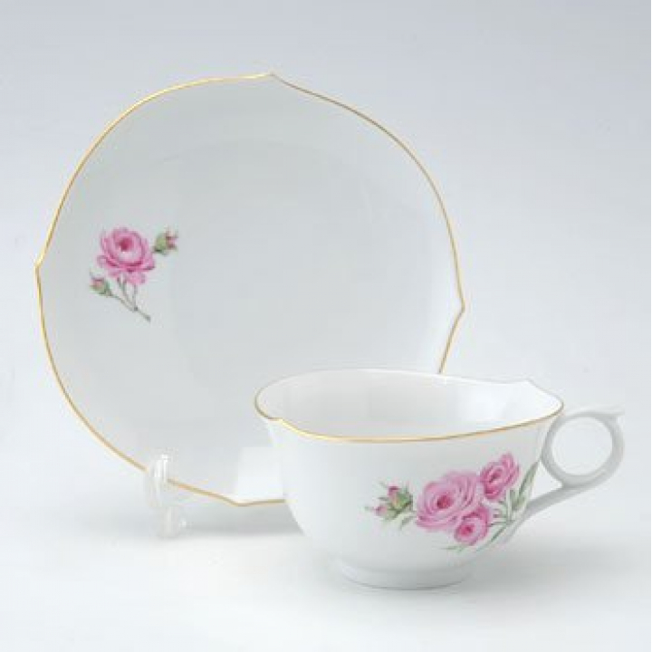 【倉庫取り寄せ商品】マイセン フラワー ティーカップ&ソーサー 039210-28633Roschen
