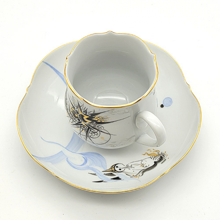 【倉庫取り寄せ商品】マイセン ドラゴンメロディ コーヒーカップ&ソーサーNo3 704210-23582-3