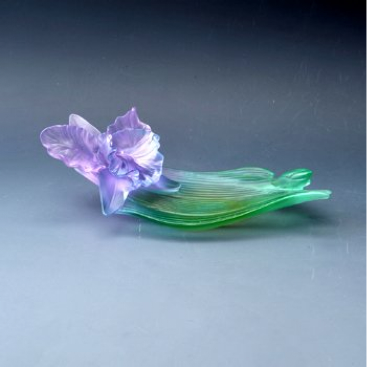 【倉庫取り寄せ商品】ドーム オーキッド オーナメントディッシュ 25.5cm 03918