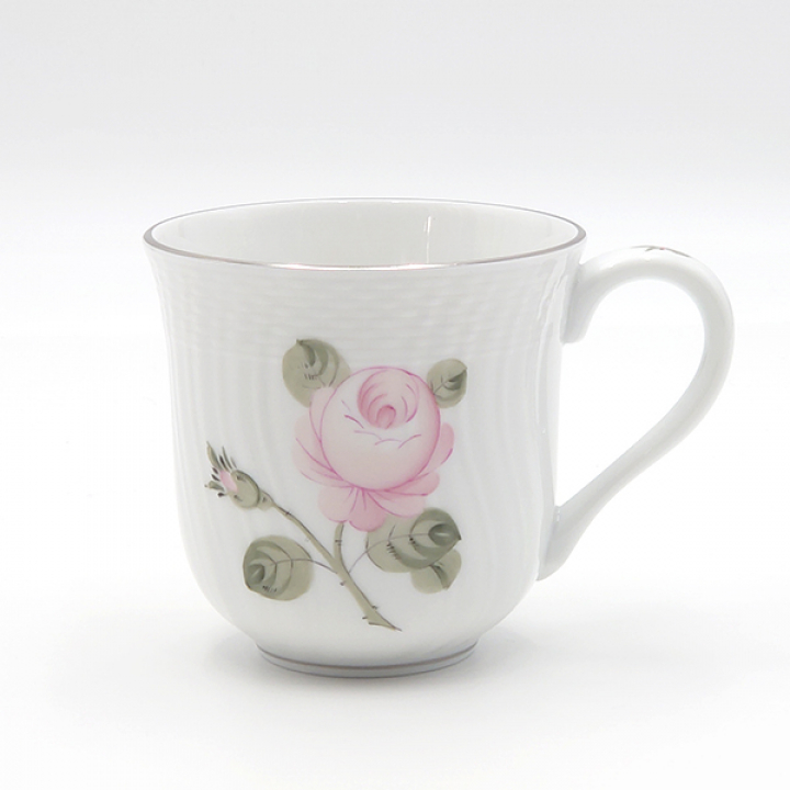 【店舗取り寄せ商品】ヘレンド ウィーンの薔薇・プラチナ ミルクマグ VGR-PT-1729-0-00