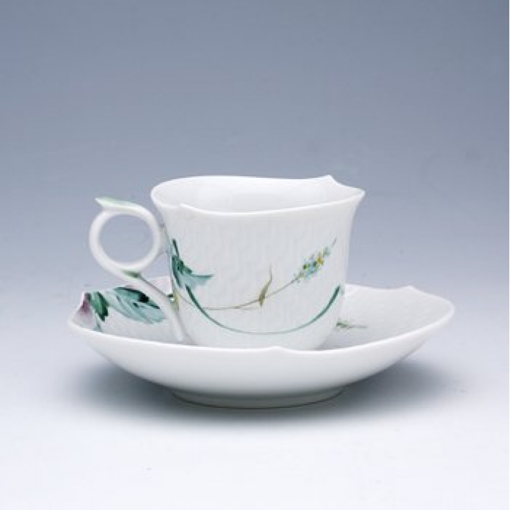 【店舗取り寄せ商品】マイセン 森の声 コーヒーカップ&ソーサー（S）No4 614501/29579/4