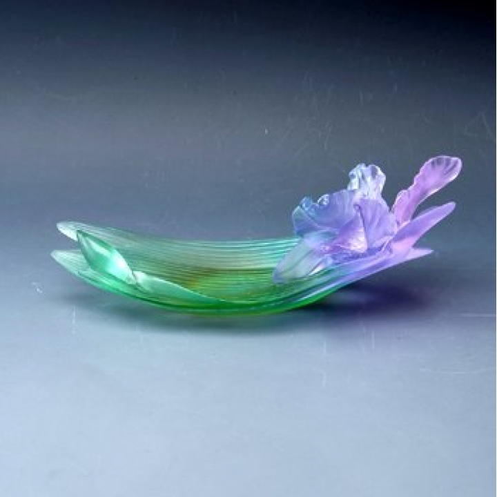 【倉庫取り寄せ商品】ドーム オーキッド オーナメントディッシュ 25.5cm 03918
