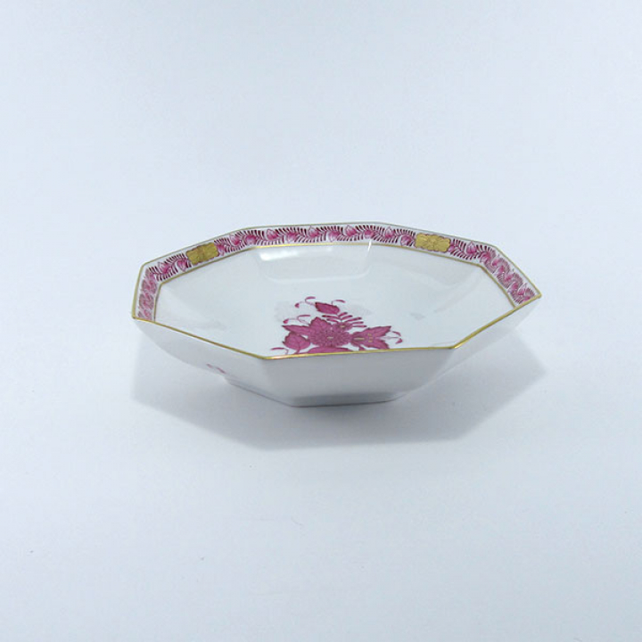 【倉庫取り寄せ商品】ヘレンド アポニーピンク 小皿（オクタゴナル）13.5cm AP-4304-1-00