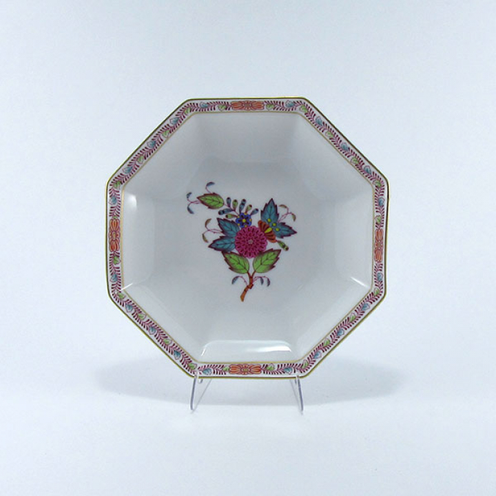【倉庫取り寄せ商品】ヘレンド アポニーフラワー 小皿（オクタゴナル）13.5cm AF-4304-1-00