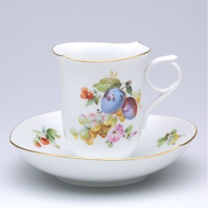 【倉庫取り寄せ商品】マイセン フルーツ コーヒーカップ&ソーサー 249690-28582-6
