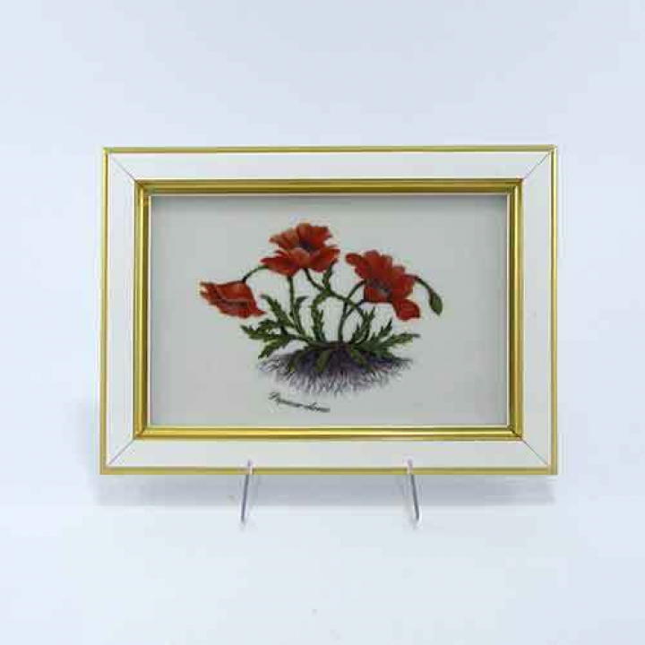 【店舗取り寄せ商品】リンドナー ウォールピクチャー 牧草地の花e ヒナゲシ （Papaver rhoeas）