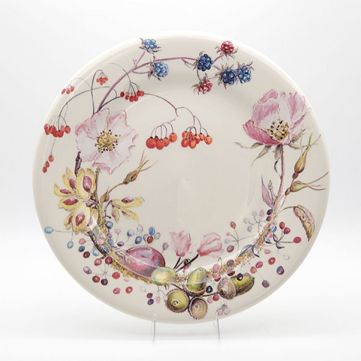 【店舗取り寄せ商品】ジアン ブーケ プレート21.8cm フローラル 1778B4AB