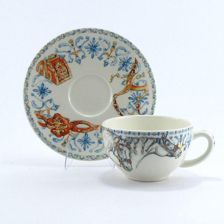 【倉庫取り寄せ商品】ジアン シュヴォー･デュ･ソレイユ ティーカップ＆ソーサー 17892PTH