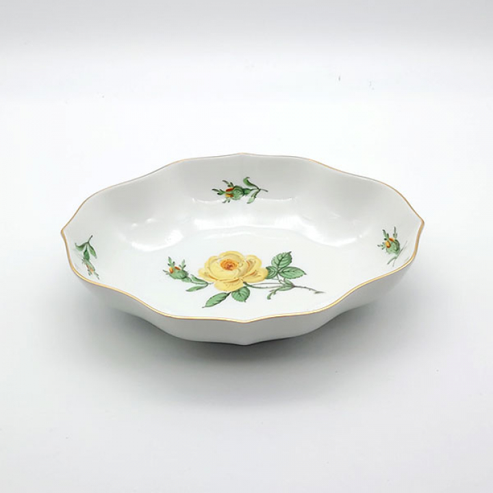 【倉庫取り寄せ商品】マイセン イエローローズ ディッシュ菱形16cm 020610-53606