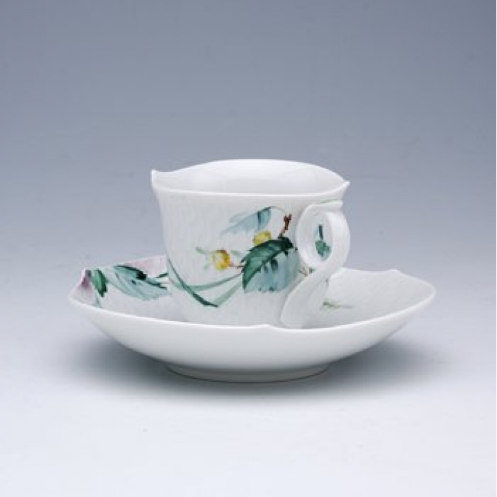 【店舗取り寄せ商品】マイセン 森の声 コーヒーカップ&ソーサー（S）No4 614501/29579/4