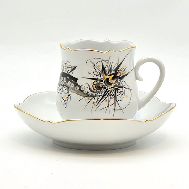 【倉庫取り寄せ商品】マイセン ドラゴンメロディ コーヒーカップ&ソーサーNo3 704210-23582-3
