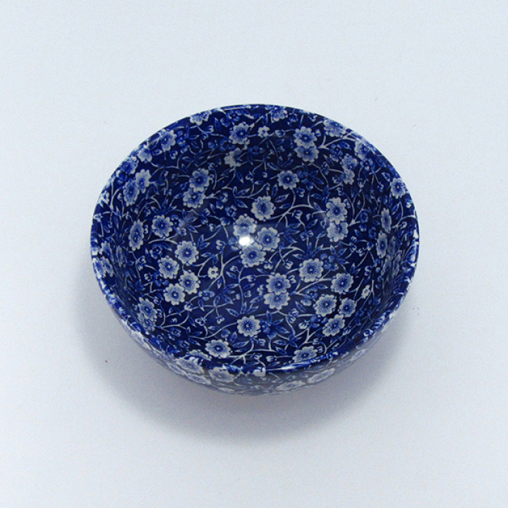 【倉庫取り寄せ商品】バーレイ ブルーキャリコ サラダボール16cm