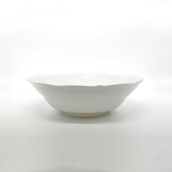 リンドナー プレインホワイト サラダボールラウンド21cm 64339