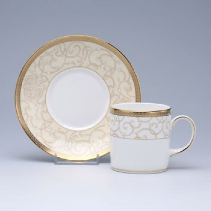 【倉庫取り寄せ商品】ウェッジウッド セレスチャルゴールド コーヒーカップ&ソーサー（キャン）