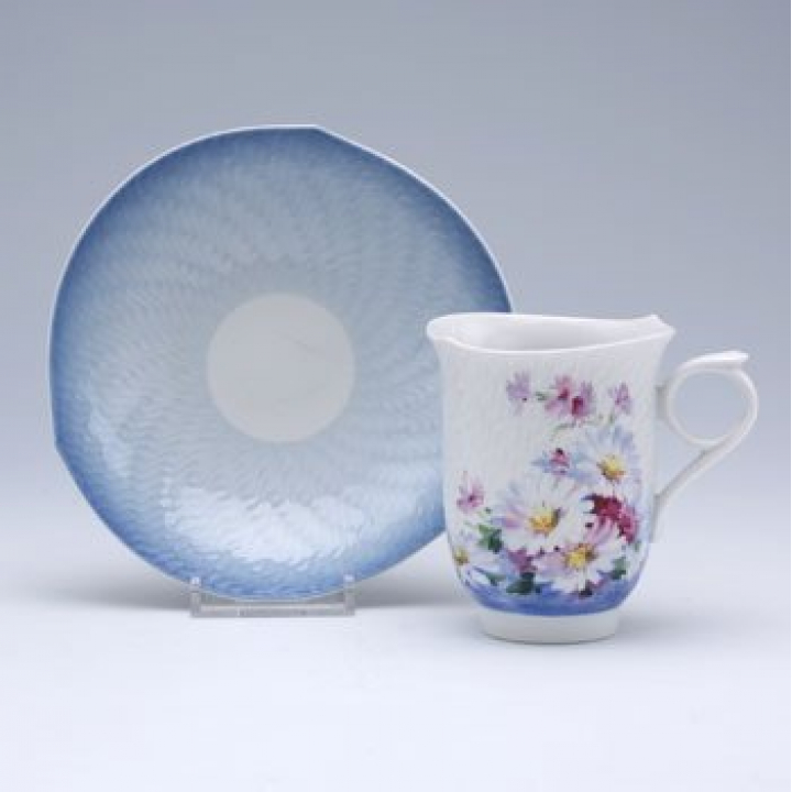 【倉庫取り寄せ商品】マイセン ブルーアスター コーヒーカップ&ソーサー 951701-29582