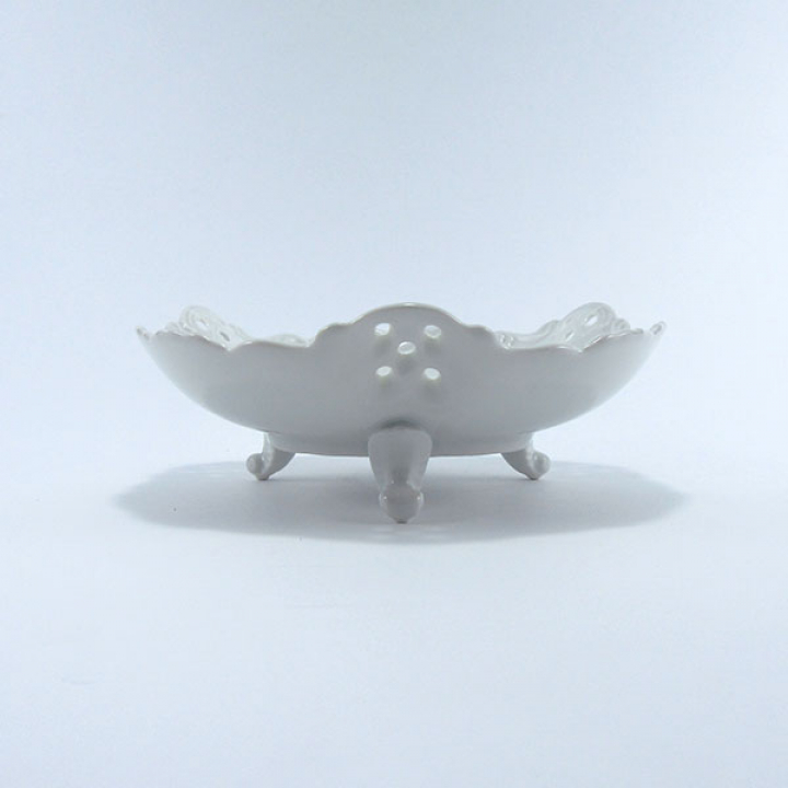 【倉庫取り寄せ商品】リンドナー プレインホワイト ボール（レース）足付15cm 23239
