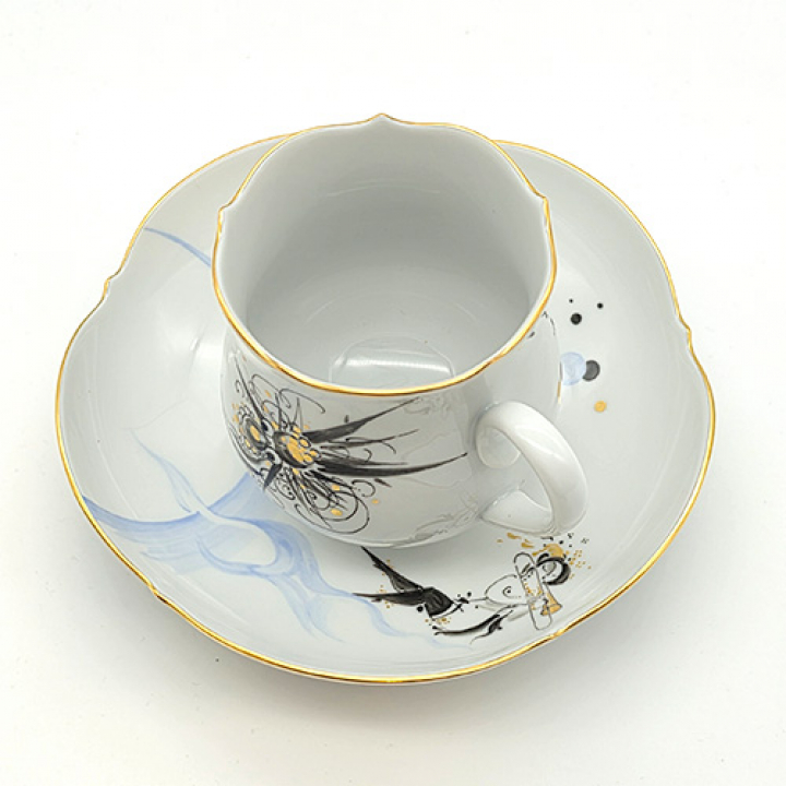 【店舗取り寄せ商品】マイセン ドラゴンメロディ コーヒーカップ&ソーサーNo6 704210-23582-6