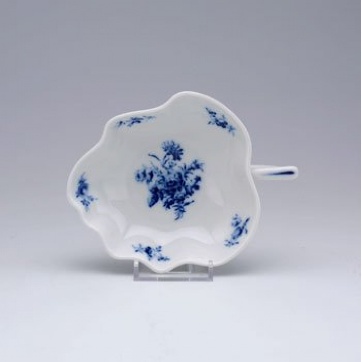 【納期:最長10ヶ月】リンドナー コバルトフラワー ディッシュ葉形15cm
